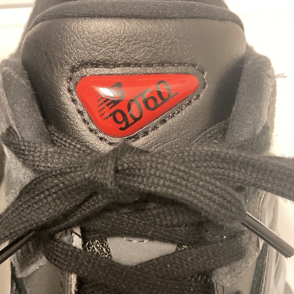 Black and Gray 9060 Sneakers - Picture 3 of 9